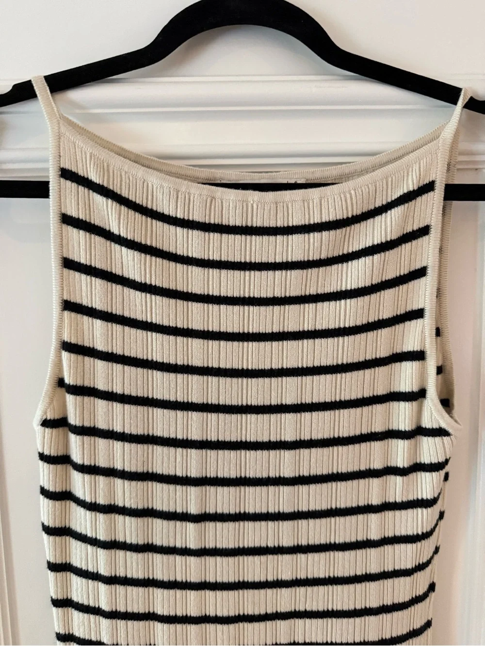 Abercrombie High-Neck striped Midi Sweater Dress